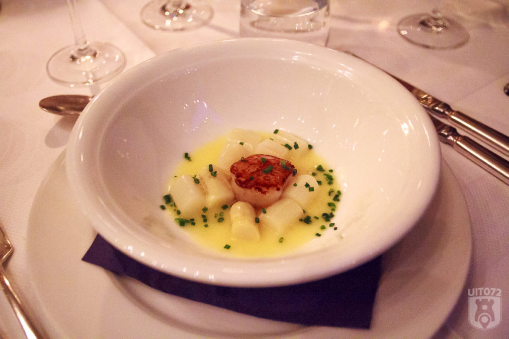 Coquilles beurre-blanc bieslook
