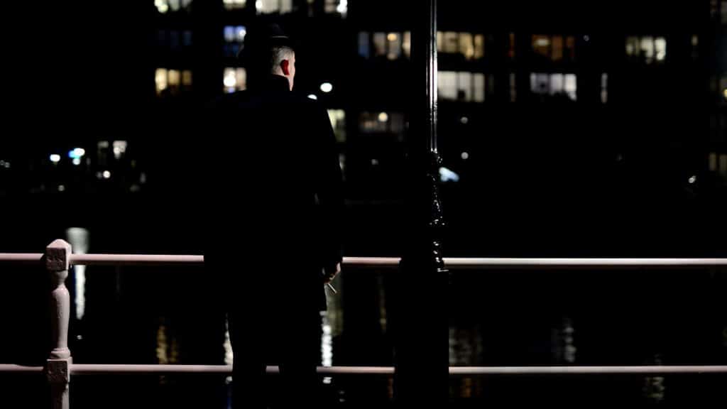 Gerhardt op brug in Alkmaar