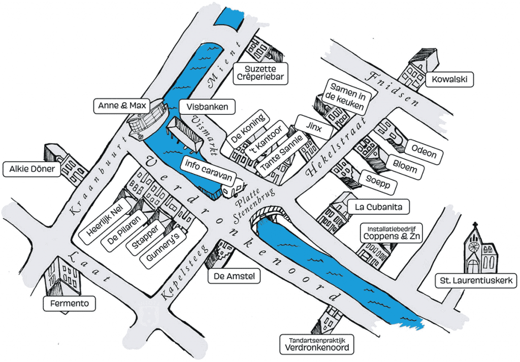 BrugTheaterFestival locaties op Platte Stenenbrug