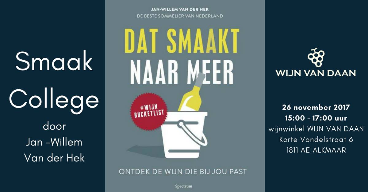 Smaakcollege bij Wijn van Daan