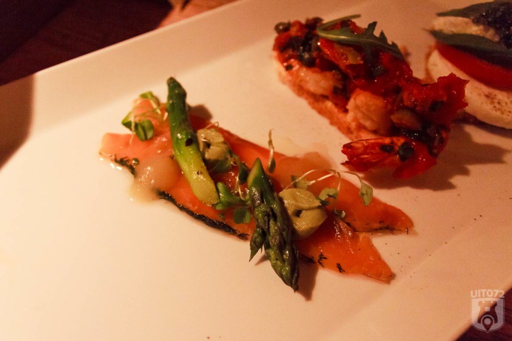 Gravad Lax en Gamba's Antiboise