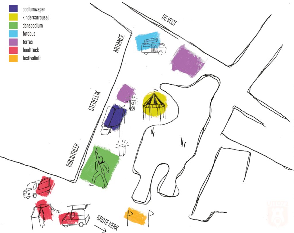 Festival KUUB: Plattegrond