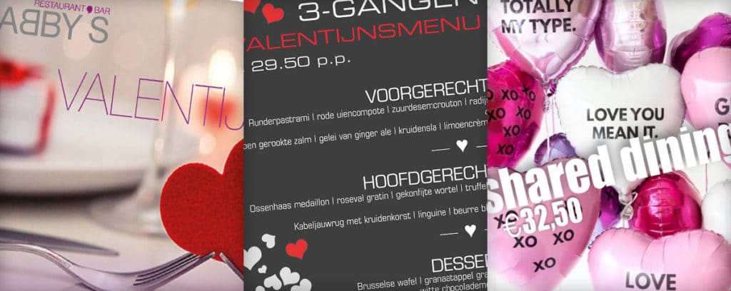 Valentijnsmenu Abby's, Mojo en Steak