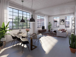Ringersfabriek: impressie hoekappartement