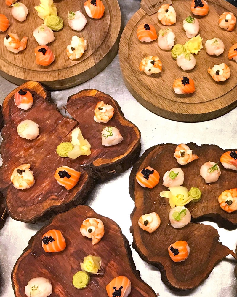 Temari sushi planken