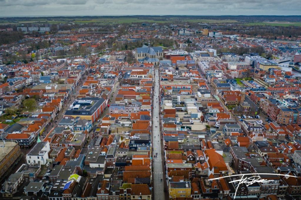 Binnenstad Alkmaar van boven