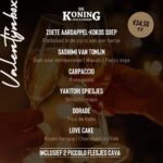 De Koning Valentijnsmenu 2021