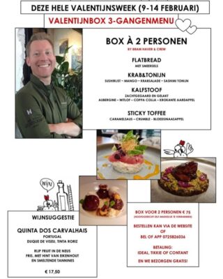 IJkgebouw Valentijnsmenu 2021