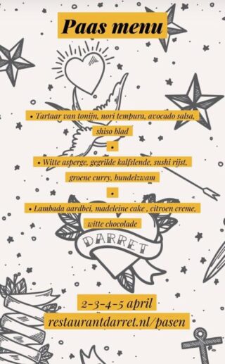 D'arret paasmenu 2021