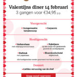 Valentijnsdiner Madame Jeannette 2023