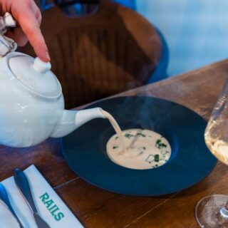 Aspergesoep bij Wining & Dining (RAILS)